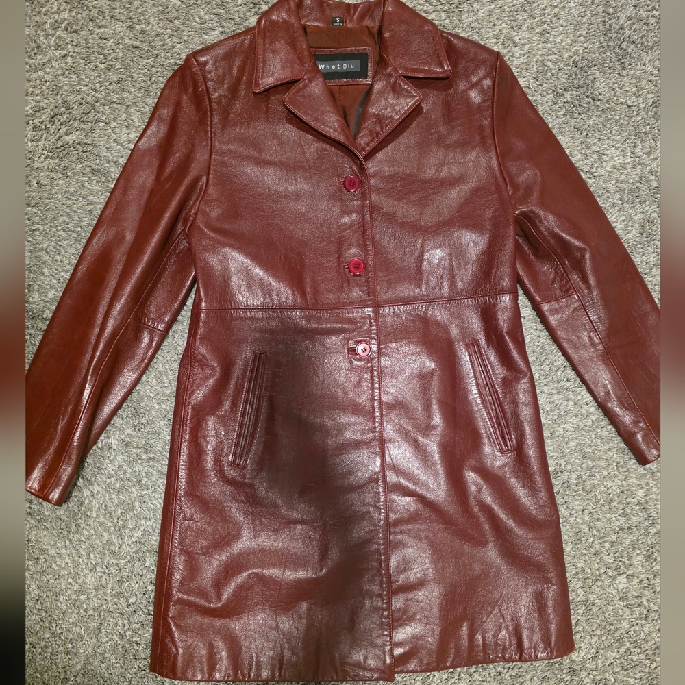 Burgundy Leather Jacket